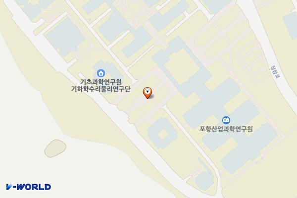 포항산업과학연구원 철제주차장 위치 지도 — 경상북도 포항시 남구 청암로 67