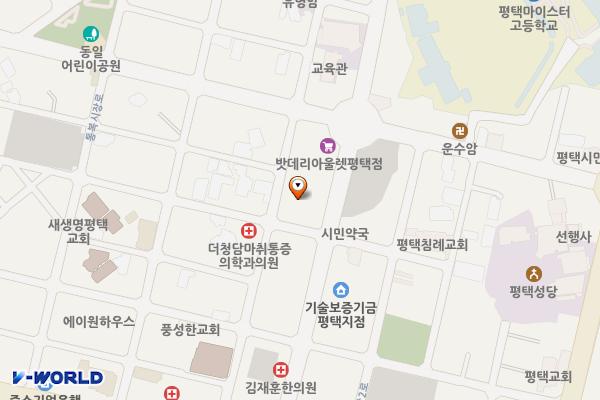 통복공영주차장 위치 지도 — 경기도 평택시 평택1로 55