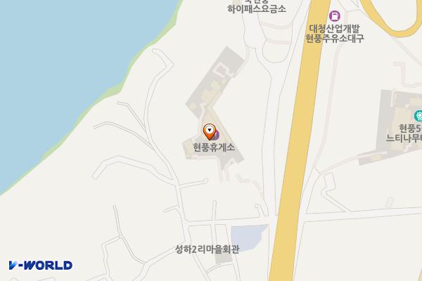 현풍휴게소(창원방면) 위치 지도 — 대구광역시 달성군 현풍읍 성하길 48