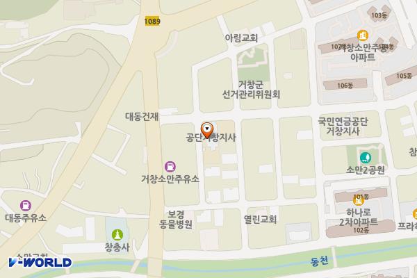 국민건강보험공단 위치 지도 — 경상남도 거창군 거창읍 소만3길 14