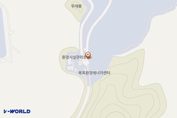 목포생활환경관리센터 위치 지도 — 전남광주통합특별시 목포시 대양동 산94-5