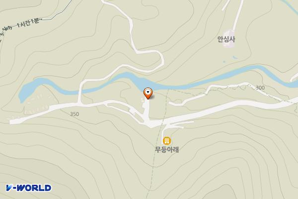 무등산국립공원(도원야영장) 위치 지도 — 전남광주통합특별시 화순군 이서면 도원길 80-30
