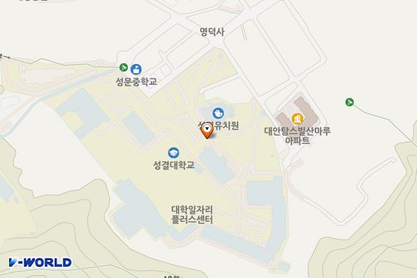 성결대학교 위치 지도 — 경기도 안양시 만안구 성결대학로 53