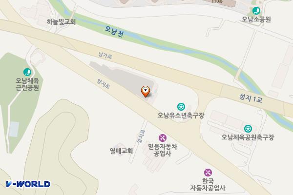 오남 제1 공영주차장 위치 지도 — 경기도 남양주시 오남읍 양지로 176-9