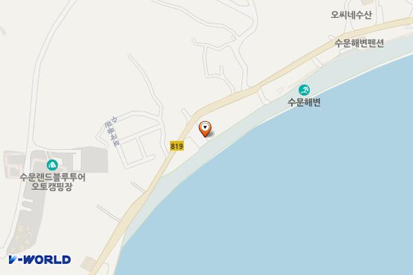 수문랜드캠핑장 위치 지도 — 전남광주통합특별시 장흥군 안양면 수문용곡로 166