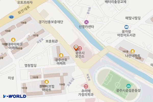 광주시보건소 위치 지도 — 경기도 광주시 파발로 194
