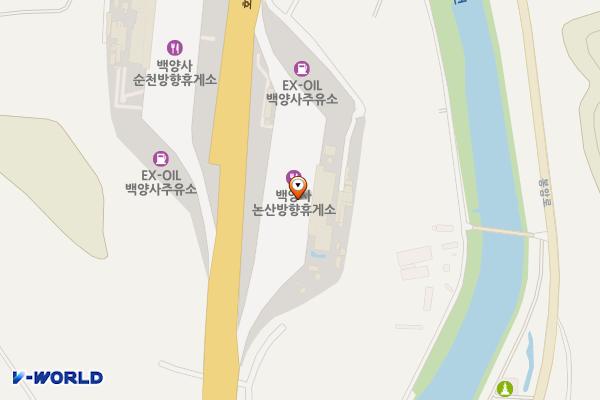 백양사(천안) 휴게소 위치 지도 — 전남광주통합특별시 장성군 북일면 호남고속도로 108