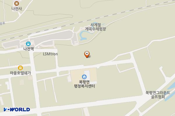 북평면종합복지회관 위치 지도 — 강원특별자치도 정선군 북평면 북평6길 34