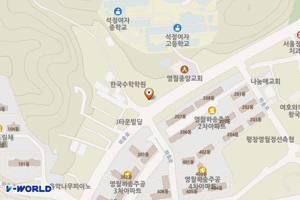 영월군공용주차장 위치 지도 — 강원특별자치도 영월군 영월읍 하송로 126