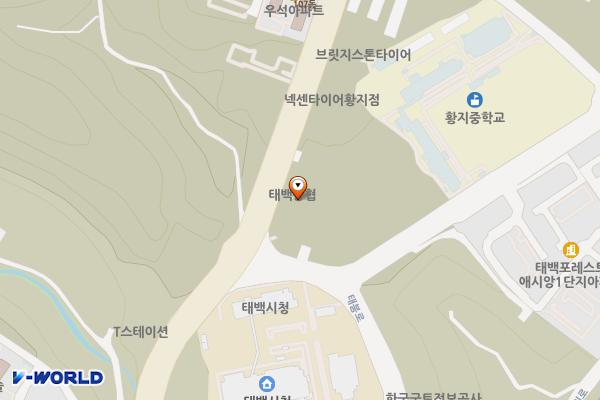 태백 하나로마트 위치 지도 — 강원특별자치도 태백시 번영로 254