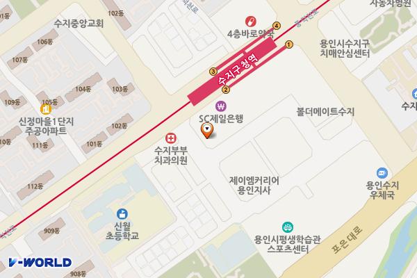 수지노외 위치 지도 — 경기도 용인시 수지구 풍덕천동 1080-17