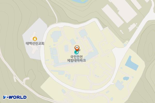 동점동소방학교 위치 지도 — 강원특별자치도 태백시 동태백로 289-48
