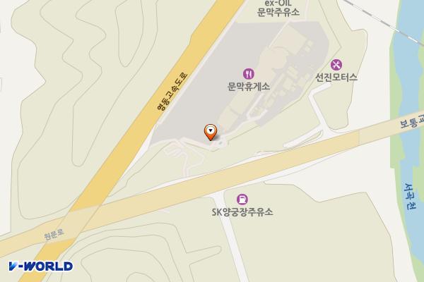 문막휴게소 강릉방향 위치 지도 — 강원특별자치도 원주시 문막읍 원문로 1234