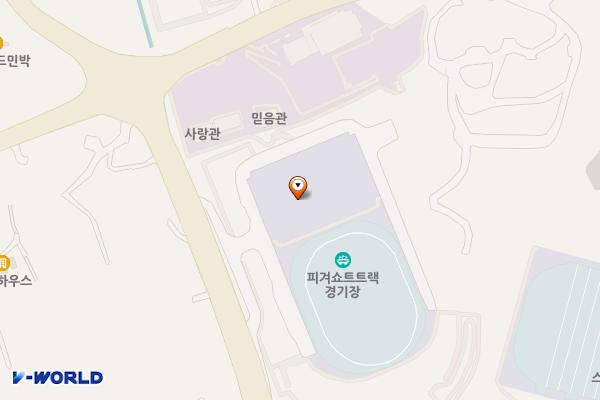 강릉아이스아레나 주차장 위치 지도 — 강원특별자치도 강릉시 수리골길 102