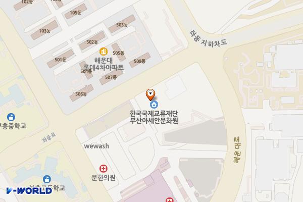 아세안문화원 위치 지도 — 부산광역시 해운대구 좌동로 162