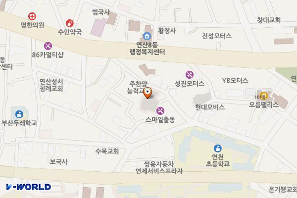 과정공영주차장 위치 지도 — 부산광역시 연제구 과정로265번나길 11-11