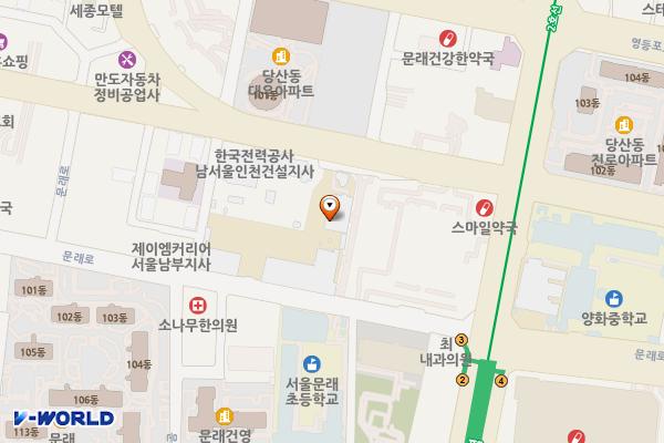 남서울직할(영등포)지사 위치 지도 — 서울특별시 영등포구 문래동3가 80