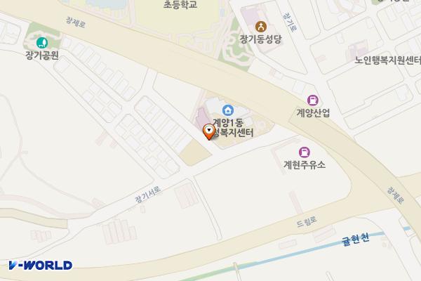 계양1동행정복지센터 위치 지도 — 인천광역시 계양구 장기서로 8