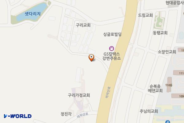 구리시청 위치 지도 — 경기도 구리시 아차산로 439