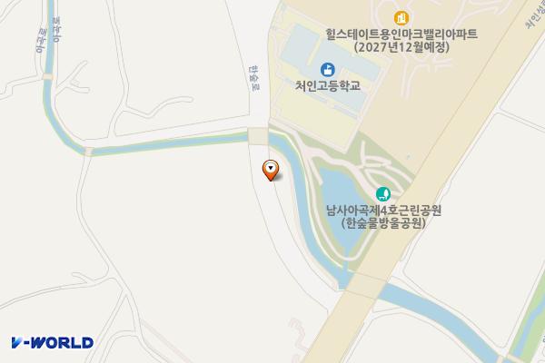 남사스포츠센터 위치 지도 — 경기도 용인시 처인구 남사읍 완장리 952-4