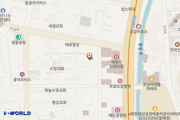 (전주거치형)남산동 위치 지도 — 부산광역시 금정구 범어천로 4