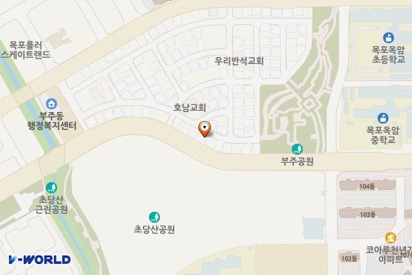목포전력지사 위치 지도 — 전남광주통합특별시 무안군 삼향읍 오룡4길 12-4