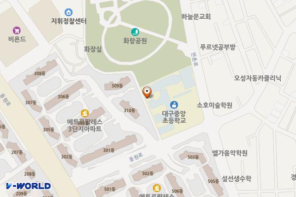 동대구지사(공용) 위치 지도 — 대구광역시 동구 화랑로 135