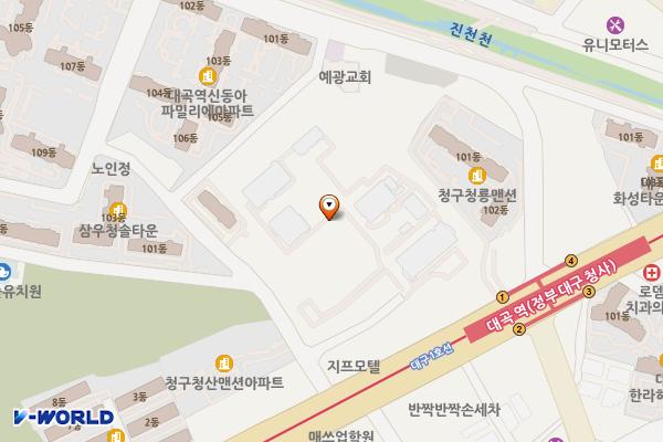 한전달성전력지사 위치 지도 — 대구광역시 달성군 화원읍 구라리 1718-1