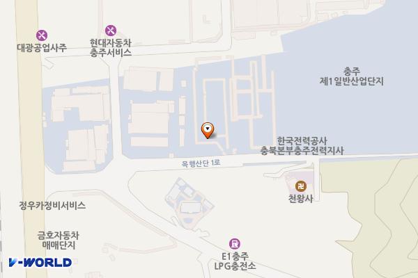 충주전력지사 위치 지도 — 충청북도 충주시 금릉동 187-7