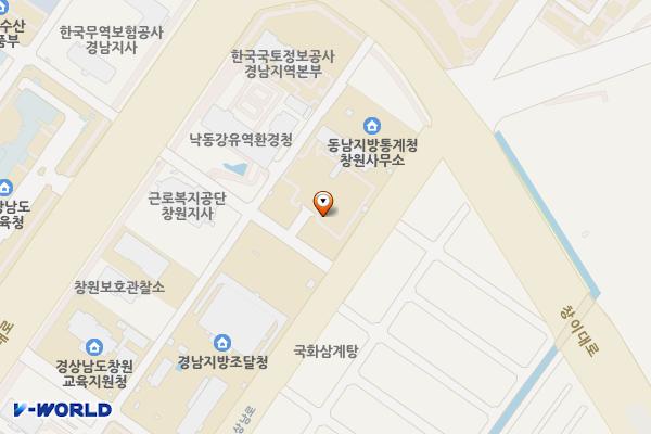 경남지방병무청 위치 지도 — 경상남도 창원시 성산구 신월동 103-4