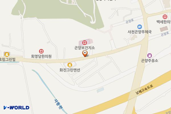(편의제공형)곤양면 서부노인복지회관 위치 지도 — 경상남도 사천시 곤양면 곤북로 20