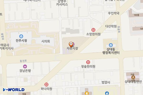 상대동 행정복지센터 위치 지도 — 경상남도 진주시 동진로 189