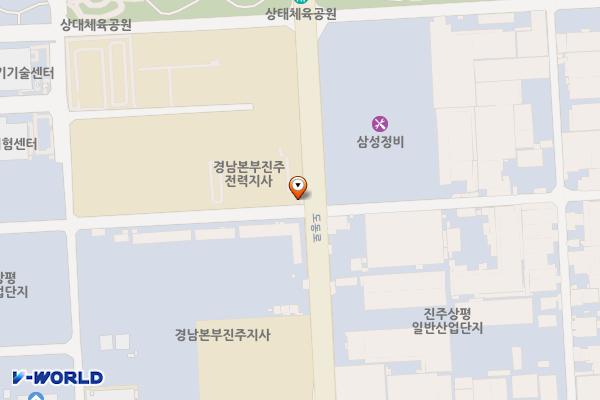 진주전력지사 위치 지도 — 경상남도 진주시 상대동 33-78