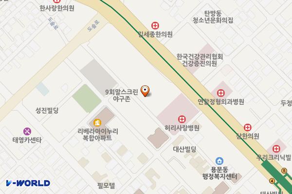 남선공원 공영주차장 위치 지도 — 대전광역시 서구 남선로 66