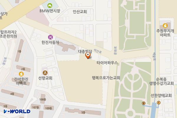 간석동 233-2 공영주차장(석천공영주차장) 위치 지도 — 인천광역시 남동구 간석동 231-2
