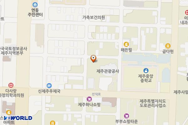 농어업인회관 위치 지도 — 제주특별자치도 제주시 선덕로 23