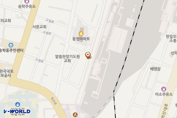 익산역골주차장 위치 지도 — 전북특별자치도 익산시 송학동 93-2