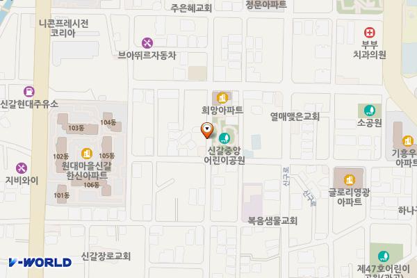 신갈중앙어린이공원 주변 위치 지도 — 경기도 용인시 기흥구 신갈동 82-3