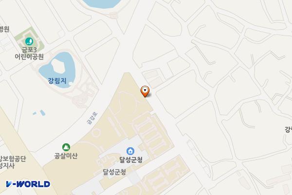 (전주거치형)금강로16길 노상주차장 위치 지도 — 대구광역시 달성군 논공읍 달성군청로 33