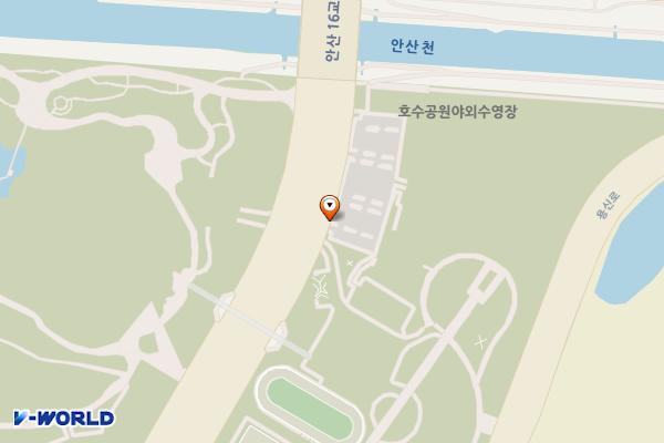 호수공원실내수영장 위치 지도 — 경기도 안산시 상록구 광덕대로 70