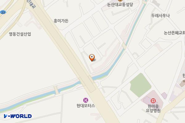 부창동 공영주차장 초급속 전기차충전소 위치 지도 — 충청남도 논산시 대교동 203-97