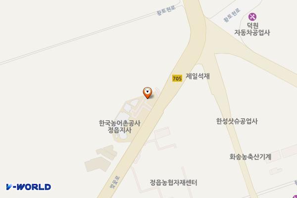 한국농어촌공사 정읍지사 위치 지도 — 전북특별자치도 정읍시 벚꽃로 24