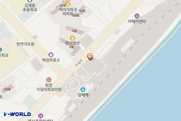 김제역 주차장 위치 지도 — 전라북도 김제시 신풍동 13-1