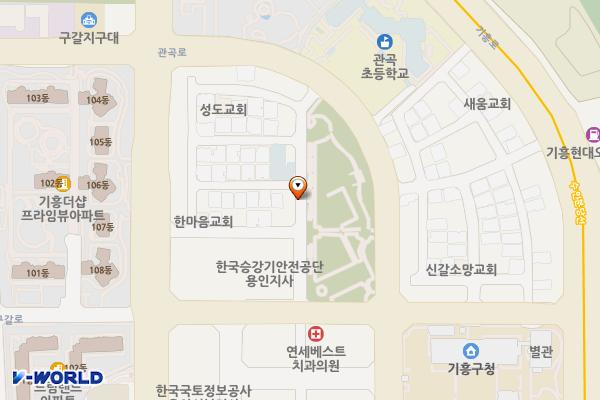 구갈공원 주변 위치 지도 — 경기도 용인시 기흥구 구갈동 280-3
