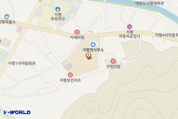 지평면사무소 EV충전소 위치 지도 — 경기도 양평군 지평면 지평리 584-1