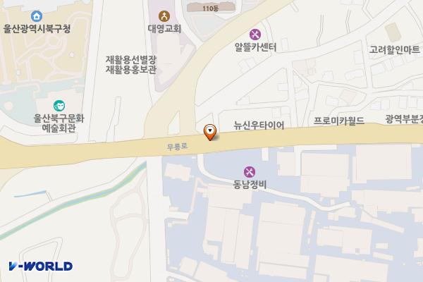 (전주거치형)상방복개천 위치 지도 — 울산광역시 북구 연암동 417-3