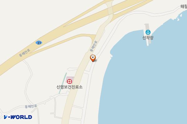(전주거치형)신명해수욕장 위치 지도 — 울산광역시 북구 신명동 286-6