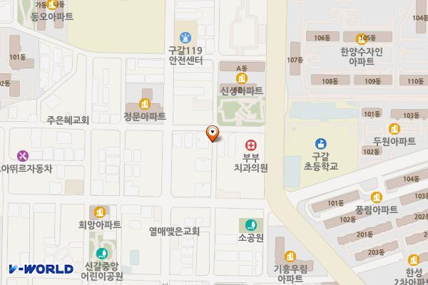 관아어린이공원 주변 위치 지도 — 경기도 용인시 기흥구 구갈동 537-1