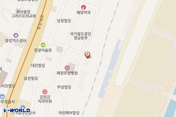 (전주거치형)중앙동 객화차담 밑 위치 지도 — 부산광역시 중구 중앙동4가 90-1