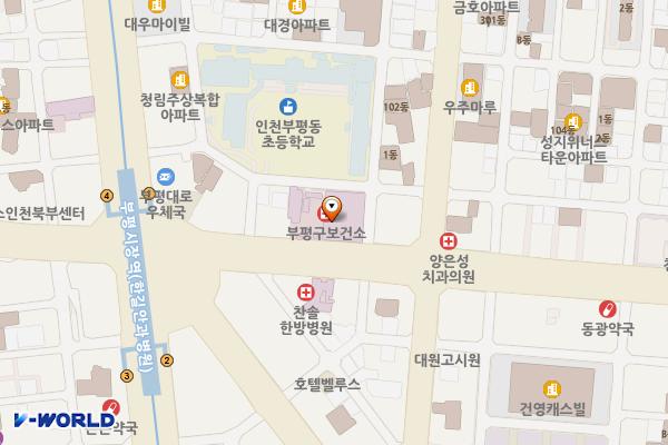 부평구보건소 위치 지도 — 인천광역시 부평구 부흥로 291